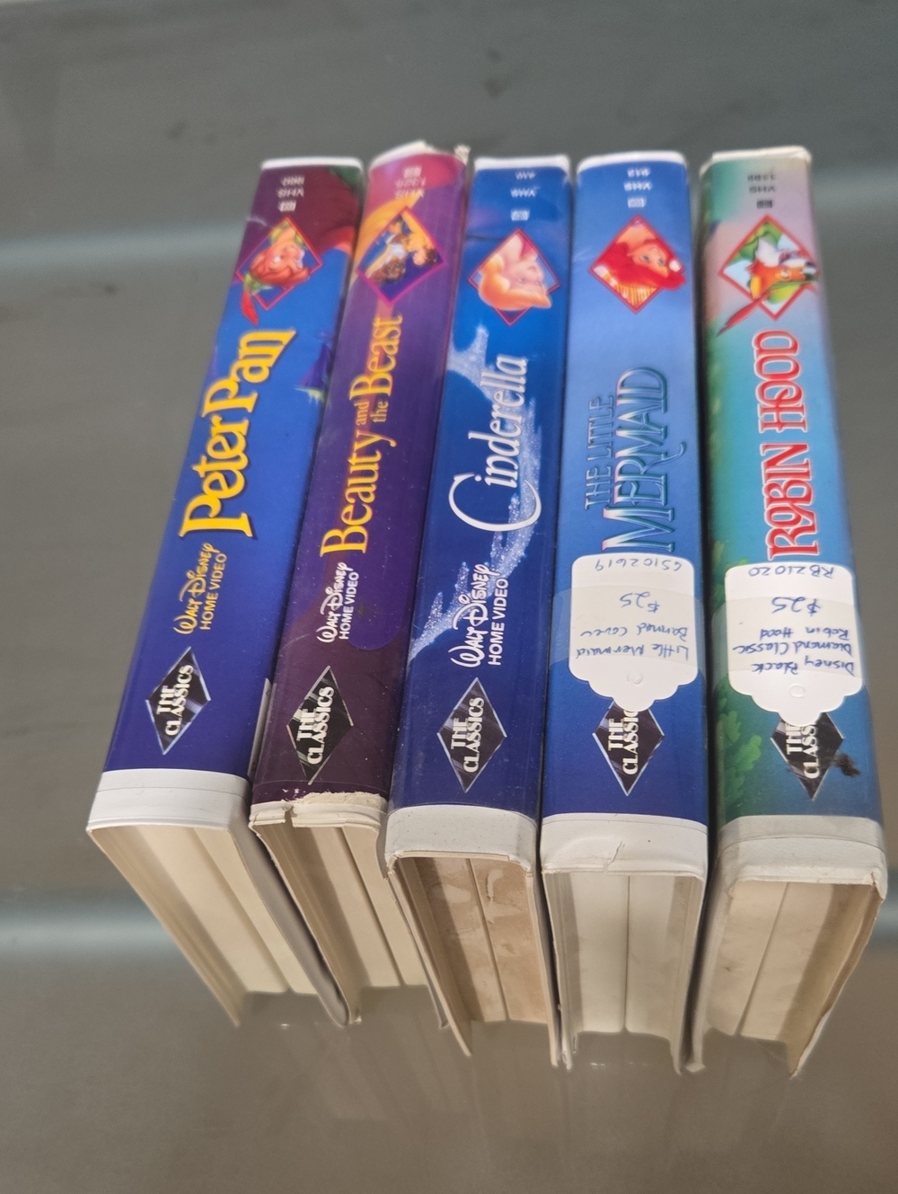 Disney VHS Collection - Blue, Purple & Teal Spines